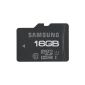 Samsung PRO MB MGAGBAEU Class 10 microSD 16GB memory card (up to 70MB / s read, to 20MB / s write, UHS-1) with adapter (accessory)