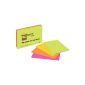 Post-it sticky note 6445-4SS MeetingNotes, 152 x 101 mm, 45 sheets, 4 block, neon green, orange, pink ultra, -yellow - in other sizes available (office supplies & stationery)
