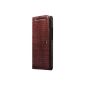 Zenus ZCHOLDWR Masstige Lettering Diary noble Designer Faux Leather Case for HTC One wine red (Wireless Phone Accessory)