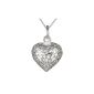 Pendant Necklace - Women - Heart - Silver Gr 2.6 (Jewelry)