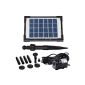 Agora-Tec AT-2W solar pond pump 2 Watt Hmax .: 170l / h Fontaine Height: 0.65m for the garden pond or fountain (garden products)
