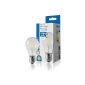 LED filament bulb 4W = 40W E27 bulb filament warm white 2700K 360 ° A ++ (Electronics)
