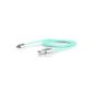 VEO | Braided Micro USB Sync and Charger Cable in the lace design for Samsung Galaxy S6, S6 Edge, S4, S3, S2, Note 2, Note 1, Blackberry, Nokia, Sony Ericsson, HTC - Turquoise (Electronics)