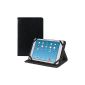 kwmobile® Universal artificial leather cover in black with practical stand function for 10 inch Tablets - suitable eg for Samsung Galaxy Tab 2 10.1 / Tab 3 10.1 / Tab 4 10.1 / Note 10.1 2014 / Asus Memo Pad 10 FHD HD / Google Nexus 10 / Xperia Tablet Z ( Electronics)