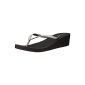 Reef KRYSTAL STAR BLACK / SILVER R1589BLS Ladies Flip Flops (Shoes)