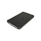 iGadgitz Black Premium PU Leather Case Cover Case for Samsung Galaxy Tab 3 7.0 