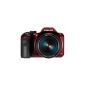 Samsung WB1100F Digital Camera (16 Megapixel, 35x opt. Zoom, 7.6 cm (3 inch) screen) Red (Electronics)