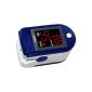 Pulox PO-100 Pulse Oximeter with LED display, blue, incl. Hardcase, Duracell Bat., Protective sleeve, nylon pouch and lanyard (Personal Care)