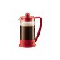 BODUM Brazil 3-Cup French Press Coffee Maker, 0.35 Liter / 12 oz, Red (Kitchen)
