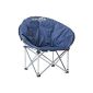 Skandika Camping Furniture Pluto chair, blue, 16207 (Equipment)