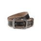 rustic leather belt, Jean belt made of genuine buff, 