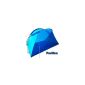 Outdoor fans beach tent pavilion blue, UV 50+, wind-resistant, large 2,7x1,5m, 130 cm high, Minipackmaß (Misc.)