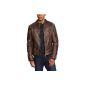 Gipsy Men's Leather Jacket Ryder SF lagal (Textiles)