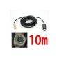 amzdeal 10m LED endoscope USB endoscope camera tube camera channel Camera Inspection Camera Waterproof (Electronics)