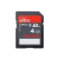 SanDisk SDHC Card 4GB Secure Digital High Capacity Card Ultra (original commercial packaging) (Accessories)