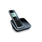 Telekom Sinus 206 cordless telephone with graphic display (color: black, 150 phone book entries, monochrome graphic display) (Electronics)