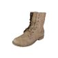 LADIES BOOTS Heel Lace-BOAT IN DIFFERENT COLORS damenschuh (Textiles)