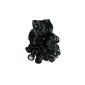 PRETTY SHOP XXL 60cm 8 piece set Clip In Extensions hair extension hairpiece heat resistant as real hair div. Colors (black wavy 1 CES-1) (Health and Beauty)
