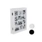 Jewelry armoire wardrobe closet with picture frame collage of 12 photos in black or white (household goods)