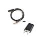 Phone Star USB aluminum magnet Charging Cable 1 meter - new magnet technology / LED charging indicator - + 1.000mA Power Adapter Charger Adapter for Sony Xperia Z3 in black (Electronics)