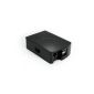 NEW!  Raspberry PI clear box, mounted in 30 seconds, no screws, made in black europe - Black (Electronics)