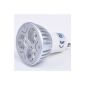 4 PIECE GU10 3 * 1W 3W HIGH POWER SPOT LAMP spotlight 3LED Light Warm White / Warm White 85V-265V 3W = 30W