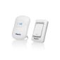 EasyAcc® doorbell Portable Mobile wireless doorbell and doorbell with LED indicator - Color: White