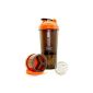 Induro Pro - Power Shaker - Protein Shaker - 600ml - Pillbox - US Bullet Ball - black / orange (household goods)