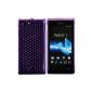 Luxburg® Cover Case Shell Sony XPERIA J Amethyst Purple TPU Silicone case (Electronics)