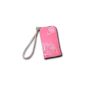 Original Handycop® Handyetui Zipper pink with white flowers Case Case Case with zipper and carrying strap universal for Samsung S5230 (Star, La Fleur) Wave 723 I9100 Galaxy S 2 I9000 Galaxy S S5830 Galaxy Ace B2100 B2710 Outdoor i8700 Omnia 7 I9023 Nexus S Apple Ipod Touch Iphone 2G 3G 3Gs 4 1 LG P990 Optimus Speed ​​Nokia 2700 classic 5230 6303 6303i Motorola Defy HTC Desi (Electronics)