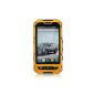 4 inch IP67 Waterproof Rugged 3G Android 4.2 Smartphone 1.2GHz dual-core dual SIM Dustproof Shockproof capacitive screen GPS 5MP A8 (yellow) (Wireless Phone Accessory)