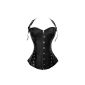 r-dessous Vinyl corsage black leatherette corset optic (Textiles)