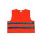 Cartrend vest orange 50129 size L, DIN EN 20471 in a practical zip-zip-textile bag (Automotive)
