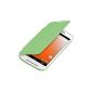 kwmobile® practical and chic flap protective case for Motorola Moto E (Gen 1) in Green (Wireless Phone Accessory)