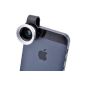 Patuoxun wide-angle (180 degrees) and macro lens for Apple iPhone 4 / 4G / 4S / 5, iPod Touch 4/5, iPad 2/3 / Mini (Electronics)