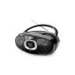 Dual P 390 Portable Boombox (CD player, Radio AM / FM, headphone jack) black (accessories)