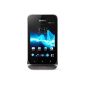 Sony Xperia Tipo Dual Smartphone (8.1 cm (3.2 inch) touchscreen, 3.2 megapixel camera, dual SIM, Android 4.0) (Electronics)