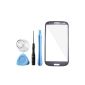 Pebble blue External Display Glass Glass for Samsung Galaxy S3 GT-i9300 SIII + Tool Kit + box + tape (Personal Computers)