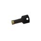 MOGOI (TM) Stainless Steel Metal 8GB USB Key Form 2.0 Flash Drive (Black) With MOGOI accessories