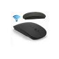 Top & Easy Tech TETPG8S USB Mause Notebook PC Wireless wireless mouse with USB receiver Color: Black (Personal Computers)