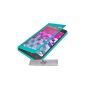 Case Cover and Stand ExtraSlim Glass Samsung Galaxy Grand Prime SM-G530FZ - Turquoise and 3 + PEN FILM OFFERED!  (Electronic devices)