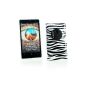 Me Out Kit FR TPU Gel Case for Nokia Lumia 1020 - black and white stripes (Wireless Phone Accessory)