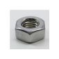 10 pieces of stainless steel hexagonal nuts M 8 DIN 934 VA nuts V2A