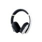 August EP650 Bluetooth NFC headphones - Wireless Stereo Headset Speakerphone, built-in microphone, 3.5mm audio input and battery - with leather ear pads - Compatible with mobile phones, iPhone, iPad, laptops, tablets, smartphones, etc. (White) (Electronics)