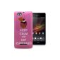 Accessory Master- Rose Hybrid Hard Case for Sony Xperia M C1905 - Keep Calm and Eat Cupcakes (Accessory)