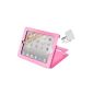 DURAGADGET Case Luxury Pink Leather Case for Apple iPad 2 Wi-Fi & Wi-Fi + 3G (latest 2011) and the New iPad (iPad 3 3rd generation) Wi-Fi & Wi-Fi + 4G (exit 2012) - Protector screen and BONUS Car Charger - 5 year warranty (Accessory)