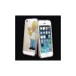 Case Cover TPU GEL COVER FOR IPHONE 5-5S HOMER EATING APPLE + SCREEN FILM (Electronics)