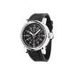 DETOMASO Gents Stainless steel case Silicone strap mineral glass FANO Classic black / black DT1041-B (clock)