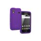 GTMax soft case silicone skin cover for Samsung S5830 -violet Galaxy Ace (Electronics)