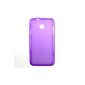 Tpu Gel Case Cover Shell Ice-Phone Twist Frosted Translucent Effect - Violet (Electronics)